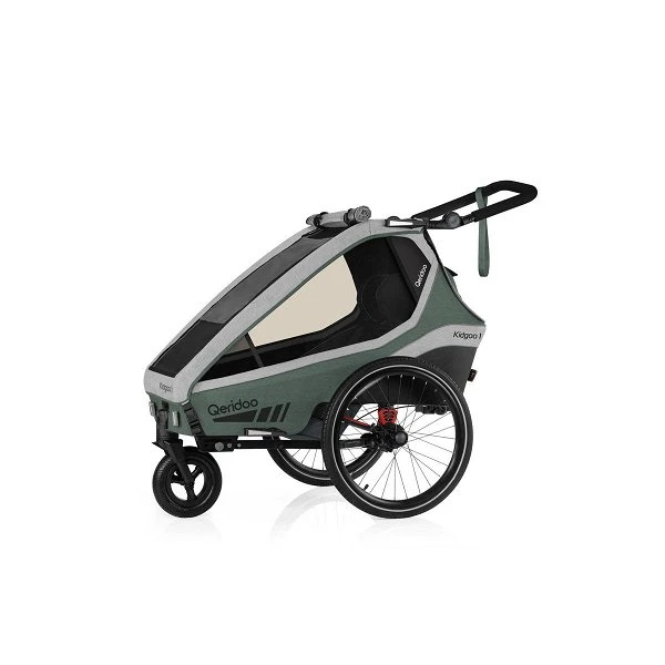 Qeridoo Kidgoo 1 Fahrradanhänger Ivy Green Mit Joggerfunktion 3 Qeridoo Kidgoo 1 Fahrradanhänger Ivy Green Mit Joggerfunktion