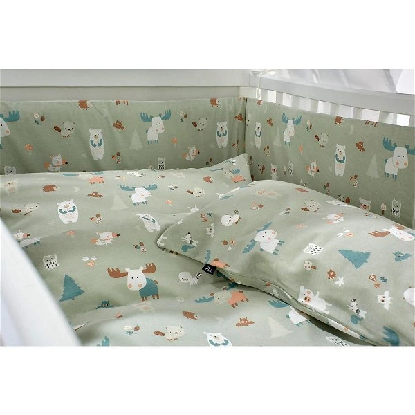 Alvi Bettset Baby Forest 021-0 Himmel, Bettwäsche & Nestchen 4 Alvi Bettset Baby Forest 021-0 Himmel, Bettwäsche & Nestchen – Bild 2