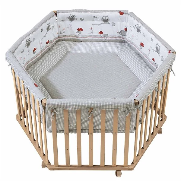 Roba Laufgitter Adam Und Eule Natur, 6-eckig 120 Cm 3 Roba Laufgitter Adam Und Eule Natur, 6-eckig 120 Cm