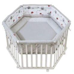 Roba Laufgitter Adam Und Eule Weiß, 6-eckig 120 Cm