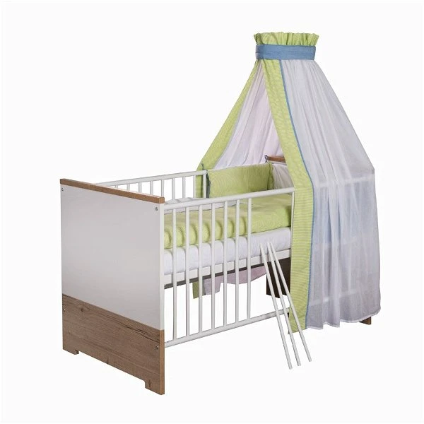 Schardt Eco Plus Sparset Inkl. Umbauseiten Wickelkommode & Kinderbett - Weiß/Halifax Eiche 4 Schardt Eco Plus Sparset Inkl. Umbauseiten Wickelkommode & Kinderbett - Weiß/Halifax Eiche – Bild 2