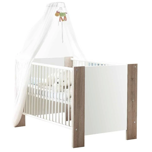 Mäusbacher Bea Kinderbett Weiß Matt Sanremo Eiche Dekor 3 Mäusbacher Bea Kinderbett Weiß Matt Sanremo Eiche Dekor