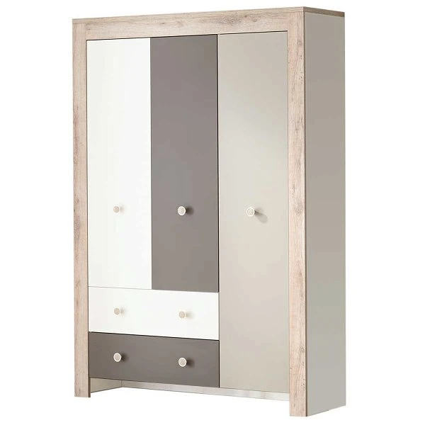 Mäusbacher Bea Kleiderschrank Weiß Taupe Und Lava Mit Sanremo Dekor 3 Mäusbacher Bea Kleiderschrank Weiß Taupe Und Lava Mit Sanremo Dekor