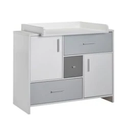 Schardt Candy Grey Wickelkommode Weiß/seidengrau/platingrau - Inkl. Wickelaufsatz -Kinder Geschäft 05 850 24 00 candy grey wickelkommode 5