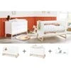 Pinolino Bridge Sparset Extrabreit Inkl. Wandregal Kinderbett & Wickelkommode -Kinder Geschäft 093466xw