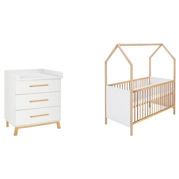 Schardt Venice Sparset Mit Hausbett Dekor Weiß / Massivholz Buche Geölt 3 Schardt Venice Sparset Mit Hausbett Dekor Weiß / Massivholz Buche Geölt