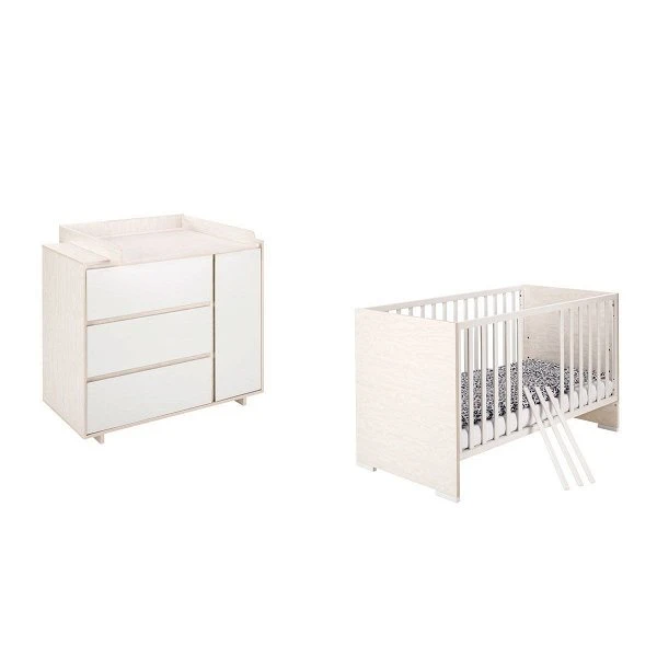 Schardt Capri White Sparset Inkl. Umbauseiten Babybett & Wickelkommode 3 Schardt Capri White Sparset Inkl. Umbauseiten Babybett & Wickelkommode