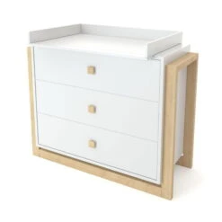 Nature Kid Babyzimmer Set Lisa 2-türig 4-teilig -Kinder Geschäft 100259 100260 kommode lisa wickelaufsatz whiteroom 1 1 2 1