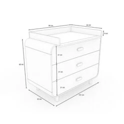 Nature Kid Katja Kommode Natur / Weiß Mit Wickelaufsatz 5 Nature Kid Katja Kommode Natur / Weiß Mit Wickelaufsatz -Kinder Geschäft 100266 100267 kommode katja sketch01 1500x1500