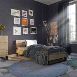 Nature Kid Nico Einzelbett Natur 90 X 200 Cm 8 Nature Kid Nico Einzelbett Natur 90 X 200 Cm -Kinder Geschäft 100310 bett nico 90x200 ambiente 01