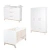 Roba Clara Kinderzimmer 3T Weiß Bett, Wickelkommode, Schrank -Kinder Geschäft 1012835 kinderzimmerset 01 f