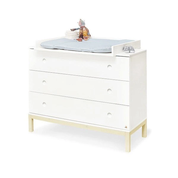 Pinolino Skadi Sparset Breit Kinderbett & Wickelkommode - Kiefer Massiv 6 Pinolino Skadi Sparset Breit Kinderbett & Wickelkommode - Kiefer Massiv – Bild 4