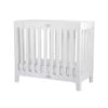 Bloom Alma Mini Babybett - Coconut White Klappbar, Inkl. Rollen