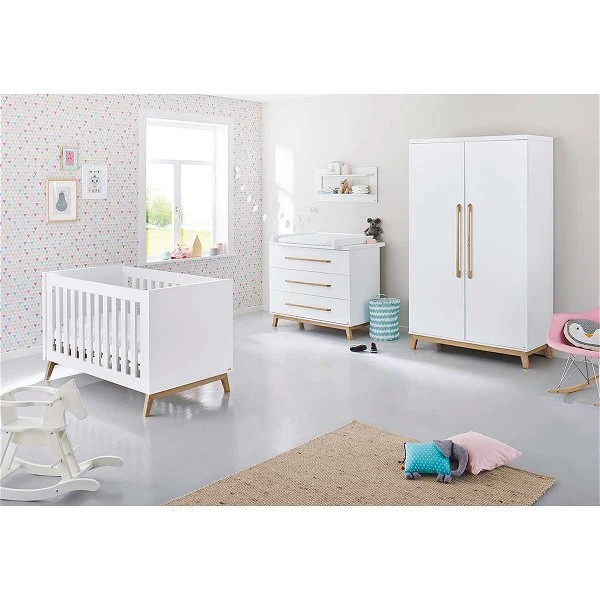 Pinolino Riva Kinderzimmer Breit 2türig Inkl. Wandregal Edelmatt Weiß/Esche Klar Lackiert 3 Pinolino Riva Kinderzimmer Breit 2türig Inkl. Wandregal Edelmatt Weiß/Esche Klar Lackiert