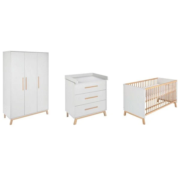 Schardt Venice Grey Kinderzimmer 3T + Umbauseiten Dekor Seidengrau / Massivholz Buche Geölt 3 Schardt Venice Grey Kinderzimmer 3T + Umbauseiten Dekor Seidengrau / Massivholz Buche Geölt