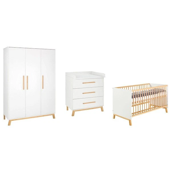 Schardt Venice Kinderzimmer 3T Mit Umbauseiten Dekor Weiß / Massivholz Buche Geölt 3 Schardt Venice Kinderzimmer 3T Mit Umbauseiten Dekor Weiß / Massivholz Buche Geölt