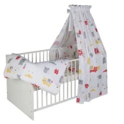 Schardt Monster Bettset 4- Teilig Mit Bettwäsche, Himmel Und Nestchen