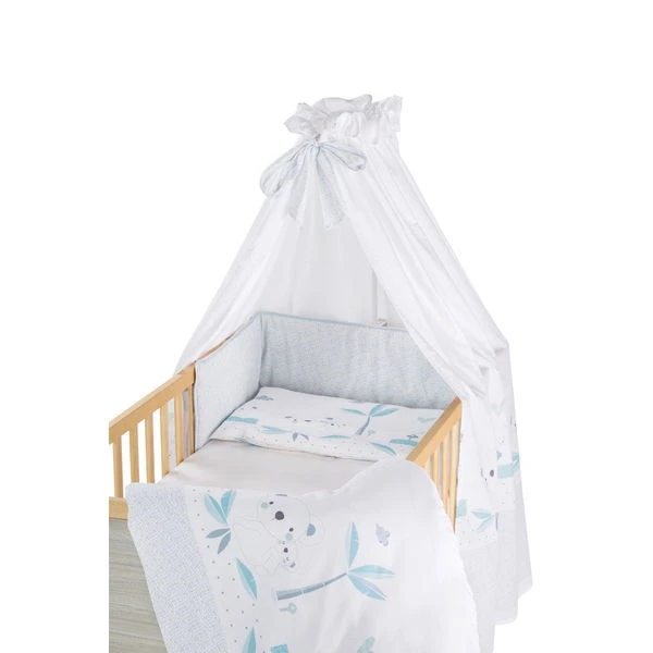 Schardt Little Stars Gold Bettset 4- Teilig Mit Bettwäsche, Himmel Und Nestchen 4 Schardt Little Stars Gold Bettset 4- Teilig Mit Bettwäsche, Himmel Und Nestchen – Bild 2