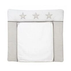 Schardt Wickelauflage Stern Beige 80x75 Cm Inkl. Abnehmbarem Frotteebezug Und Stickerei