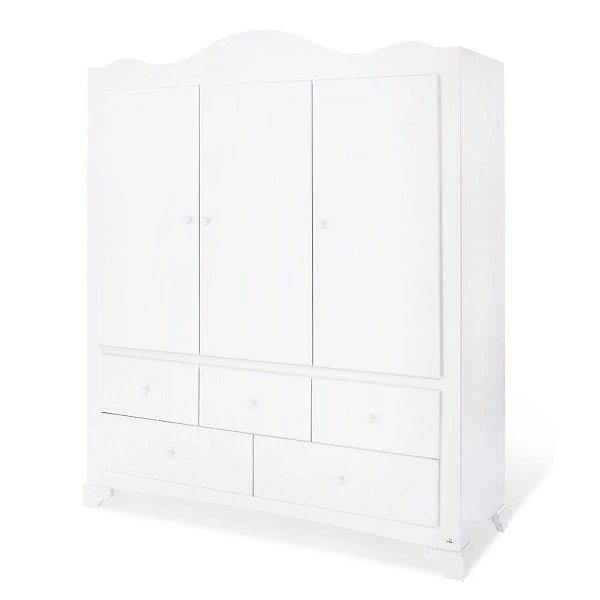 Pinolino Pino Kleiderschrank Groß 3T, 2S Kiefer Massiv, Weiß Lasiert - Zum Toppreis 3 Pinolino Pino Kleiderschrank Groß 3T, 2S Kiefer Massiv, Weiß Lasiert - Zum Toppreis