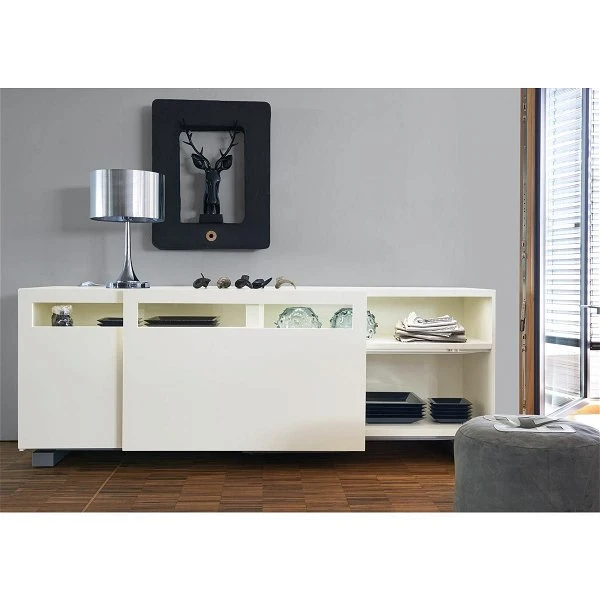 Now! Vision By Hülsta Sideboard 4R 2 Schiebetüren 70,4x211,3x52 - Lack-weiß /Lack-Hochglanz-weiß 4 Now! Vision By Hülsta Sideboard 4R 2 Schiebetüren 70,4x211,3x52 - Lack-weiß /Lack-Hochglanz-weiß – Bild 2