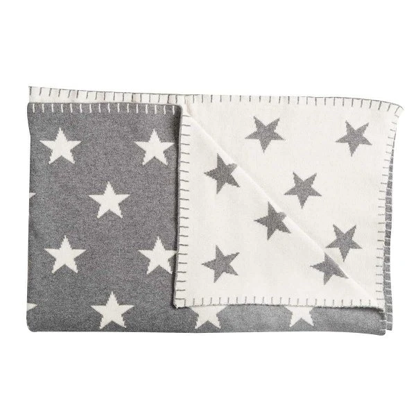 Schardt Kuscheldecke Big Star Grau 95x120 Schmusedecke - 100% Baumwolle 3 Schardt Kuscheldecke Big Star Grau 95x120 Schmusedecke - 100% Baumwolle