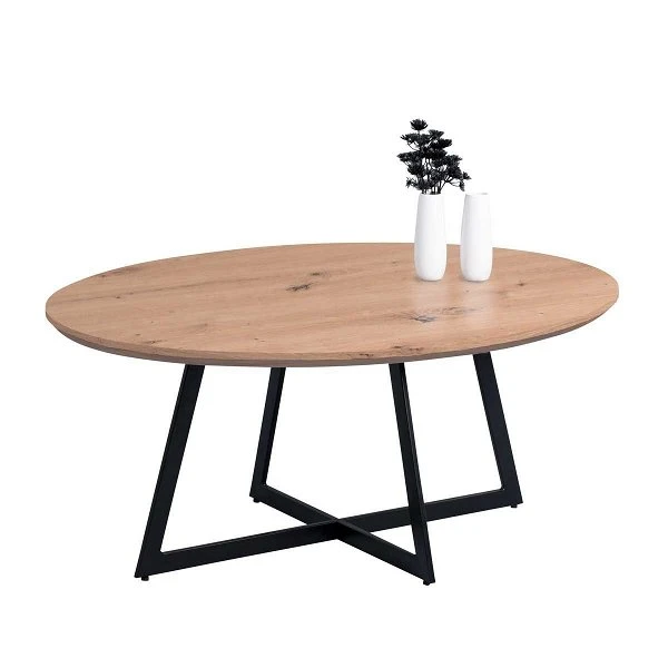 HomeTrends4You Couchtisch Yarra MDF Dekor Artisaneiche | Gestell Metall Schwarz 3 HomeTrends4You Couchtisch Yarra MDF Dekor Artisaneiche | Gestell Metall Schwarz