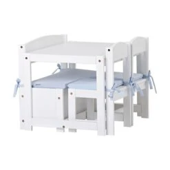 Hoppekids Kinderset Mathilde Weiß 2 Stühle, 1 Tisch, 1 Bank 7 Hoppekids Kinderset Mathilde Weiß 2 Stühle, 1 Tisch, 1 Bank -Kinder Geschäft 19 49 000 02 1 1