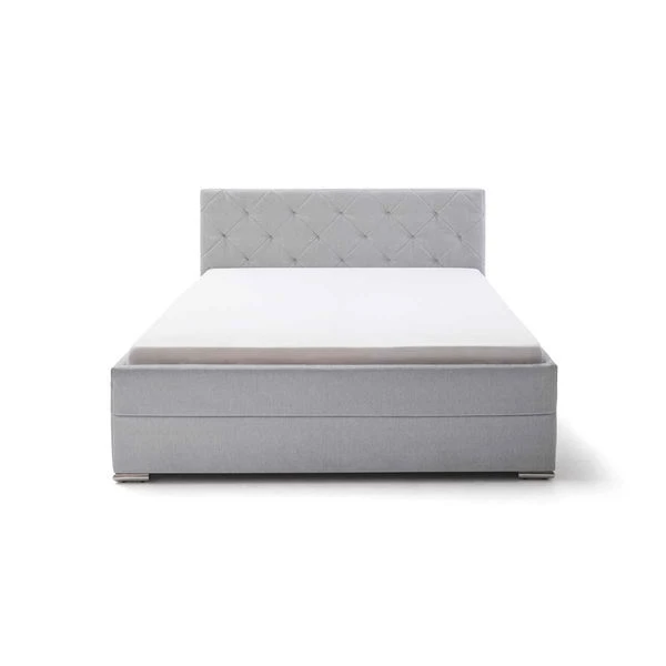 Meise Möbel Chicago Polsterbett Hellgrau 180 X 200 Cm Mit Chromfüßen 6 Meise Möbel Chicago Polsterbett Hellgrau 180 X 200 Cm Mit Chromfüßen – Bild 4