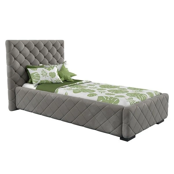 Nature Kid Viana Polsterbett Velour Grau 90 X 200 Cm Mit Bettkasten Und Spielzeugkiste 4 Nature Kid Viana Polsterbett Velour Grau 90 X 200 Cm Mit Bettkasten Und Spielzeugkiste – Bild 2