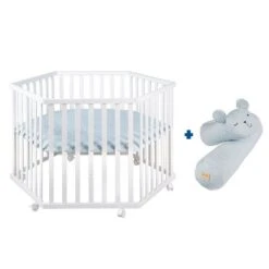 Roba Laufgitter Roba Style Türkis & Bettschlange Weiß, 6-eckig