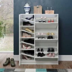 Trendteam Basix Schuhschrank 1TR 3KL Weiß 9 Trendteam Basix Schuhschrank 1TR 3KL Weiß -Kinder Geschäft 21245