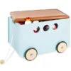 Pinolino Jim Spielzeugkiste Mit Rollen Aus MDF Mint Mit Kunstlederdeckel 1 Pinolino Jim Spielzeugkiste Mit Rollen Aus MDF Mint Mit Kunstlederdeckel -Kinder Geschäft 213492 1
