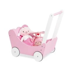 Pinolino Puppenwagen Jasmin Rosa/weiß Komplett Inkl. Bettzeug - Zum Aktionspreis