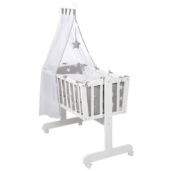 Roba Komplettwiegen-Set Weiß Inklusive Textiler Ausstattung Little Stars 7 Roba Komplettwiegen-Set Weiß Inklusive Textiler Ausstattung Little Stars -Kinder Geschäft 288050wev190 komplettwiegenset 72 2