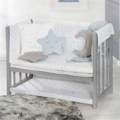 Roba Stubenbett 4 In 1 Grau Sternenzauber Inkl. Nestchen, Bettwäsche, Matratze & Himmel 7 Roba Stubenbett 4 In 1 Grau Sternenzauber Inkl. Nestchen, Bettwäsche, Matratze & Himmel -Kinder Geschäft 289149tps209 stubenbett4in1 m 04