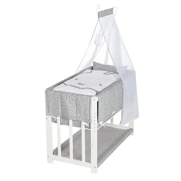 Roba Stubenbett 3 In 1 Miffy Inkl. Bettwäsche, Nestchen, Matratze & Himmel 3 Roba Stubenbett 3 In 1 Miffy Inkl. Bettwäsche, Nestchen, Matratze & Himmel