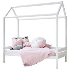 Hoppekids ECO Comfort Hausbett Weiß Kinderbett In 70 X 160 Cm - Mit Hausdach 14 Hoppekids ECO Comfort Hausbett Weiß Kinderbett In 70 X 160 Cm - Mit Hausdach -Kinder Geschäft 30 0008 32 07m pink 1