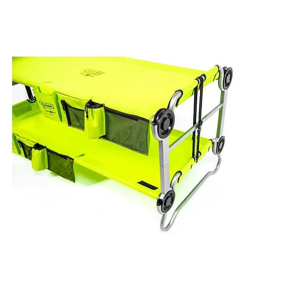 Kid-O-Bunk Campingbett Grün Mit Seitentaschen Etagenbett Von Disc-O-Bed 6 Kid-O-Bunk Campingbett Grün Mit Seitentaschen Etagenbett Von Disc-O-Bed – Bild 4