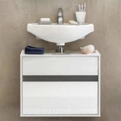 Trendteam Sol Hänge-Waschbeckenunterschrank Weiß -Kinder Geschäft 30051