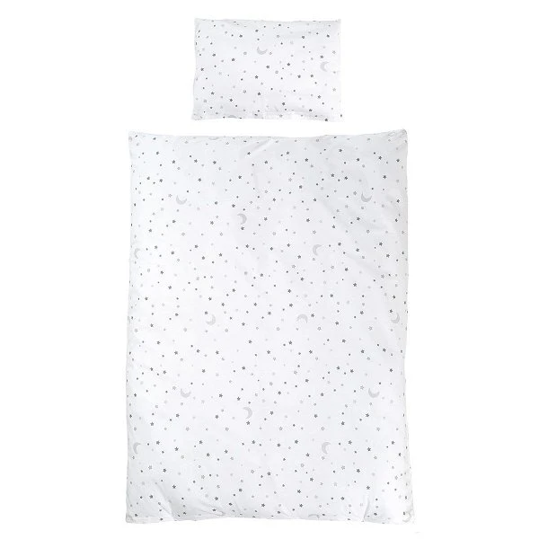 Roba Komplettbettset 70x140 Cm Sternenzauber Grau Inkl. Bettwäsche, Himmel, Nestchen & Matratze 4 Roba Komplettbettset 70x140 Cm Sternenzauber Grau Inkl. Bettwäsche, Himmel, Nestchen & Matratze – Bild 2