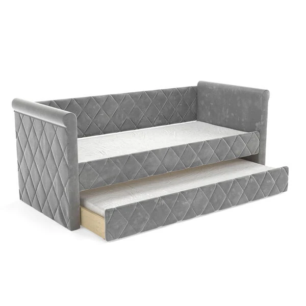Nature Kid Vilena Sofabett Velour Grau 90 X 200 Cm Mit Gästebett 7 Nature Kid Vilena Sofabett Velour Grau 90 X 200 Cm Mit Gästebett – Bild 5