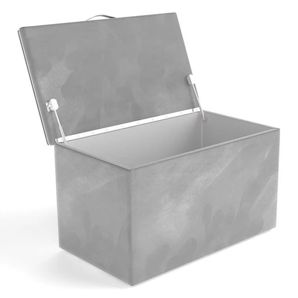 Nature Kid Viana Polsterbett Velour Grau 90 X 200 Cm Mit Bettkasten Und Spielzeugkiste 5 Nature Kid Viana Polsterbett Velour Grau 90 X 200 Cm Mit Bettkasten Und Spielzeugkiste – Bild 3