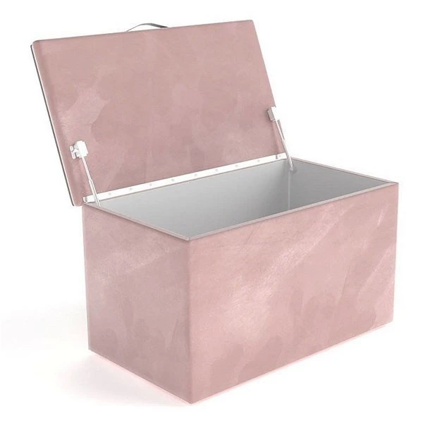 Nature Kid Viana Polsterbett Velour Rosa 90 X 200 Cm Mit Bettkasten Und Spielzeugkiste 5 Nature Kid Viana Polsterbett Velour Rosa 90 X 200 Cm Mit Bettkasten Und Spielzeugkiste – Bild 3