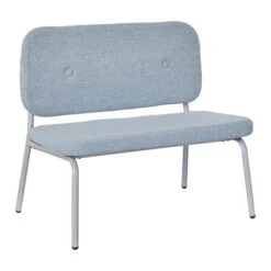 LIFETIME Chill Bank - Frosted Blue Metallgestell & Weiche Polster