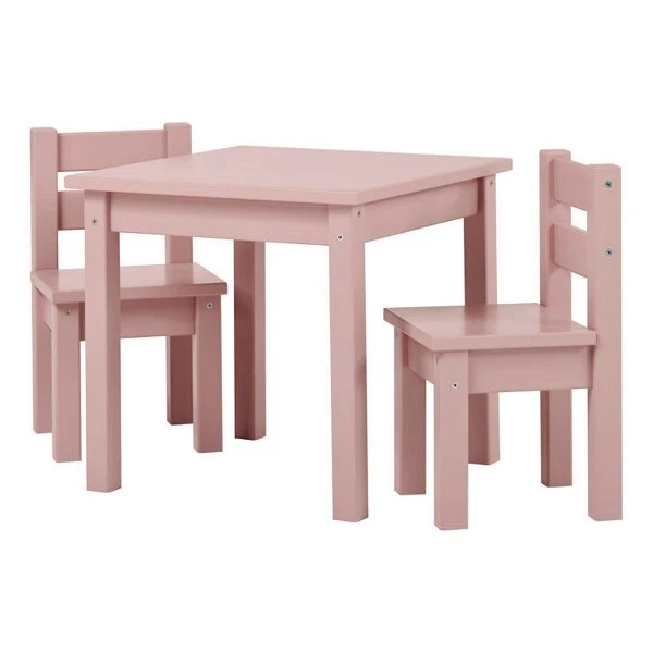 Hoppekids Sitzgruppe Mads Pale Mauve 2 Stühle, 1 Tisch 3 Hoppekids Sitzgruppe Mads Pale Mauve 2 Stühle, 1 Tisch