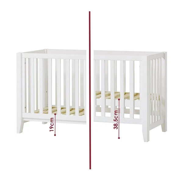 Hoppekids Anton Babybett Weiß 60x120 Cm Umbaubar Zur Bank | Zum Toppreis 5 Hoppekids Anton Babybett Weiß 60x120 Cm Umbaubar Zur Bank | Zum Toppreis – Bild 3