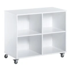 Hoppekids Regal Auf Rollen - Weiß 4 Fächer - Gut Kombinierbar 6 Hoppekids Regal Auf Rollen - Weiß 4 Fächer - Gut Kombinierbar -Kinder Geschäft 36 4528 82 1