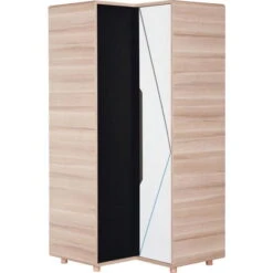 VOX Evolve Jugendzimmer Eckkleiderschrank Oak/white/black/grey -Kinder Geschäft 4002807 3
