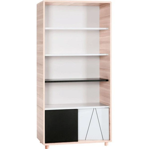 VOX Evolve Bücherregal Oak/white/black/grey 3 VOX Evolve Bücherregal Oak/white/black/grey